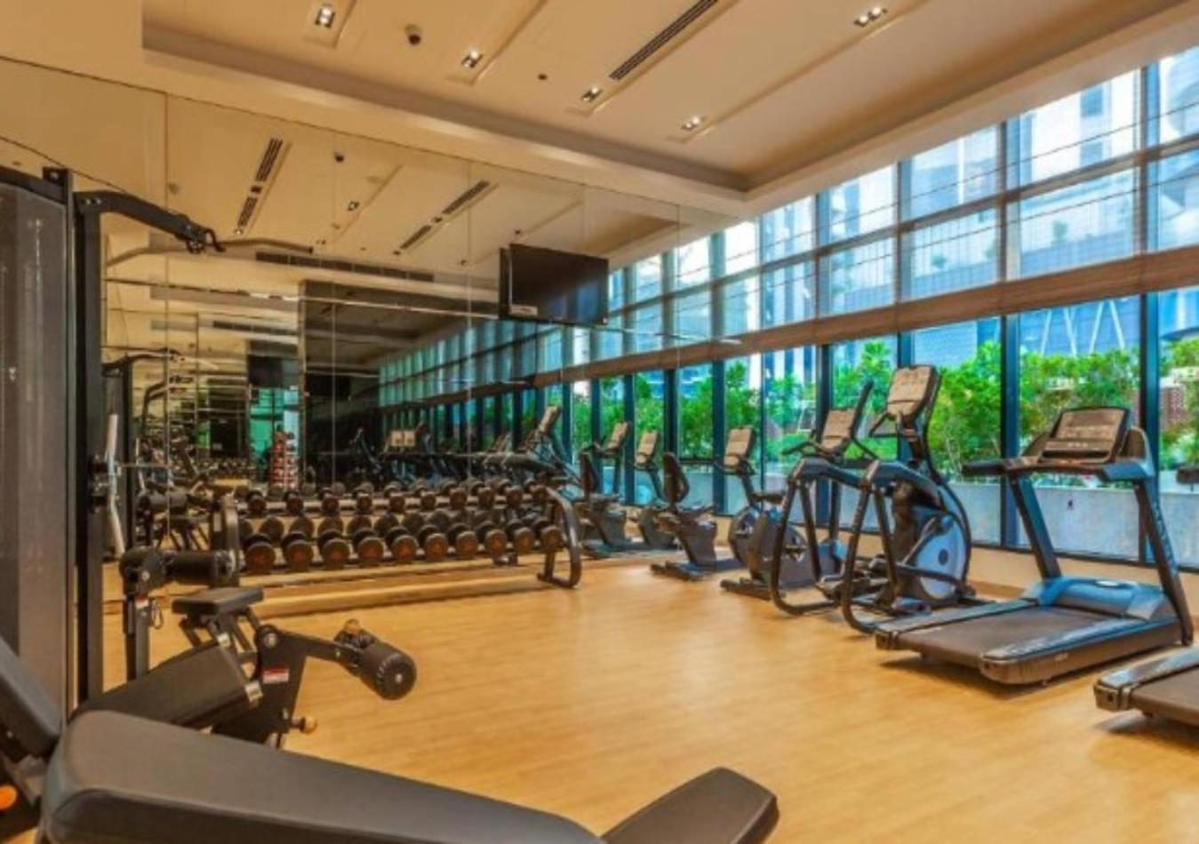 Modern 1Br Apartment, High Floor, Near Dubai Mall Luaran gambar