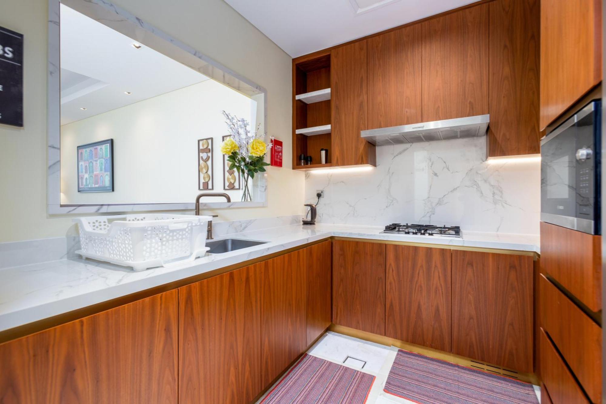 Modern 1Br Apartment, High Floor, Near Dubai Mall Luaran gambar
